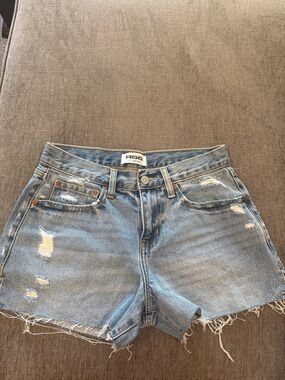 RSQ Light Wash Distressed Denim Cutoff Shorts